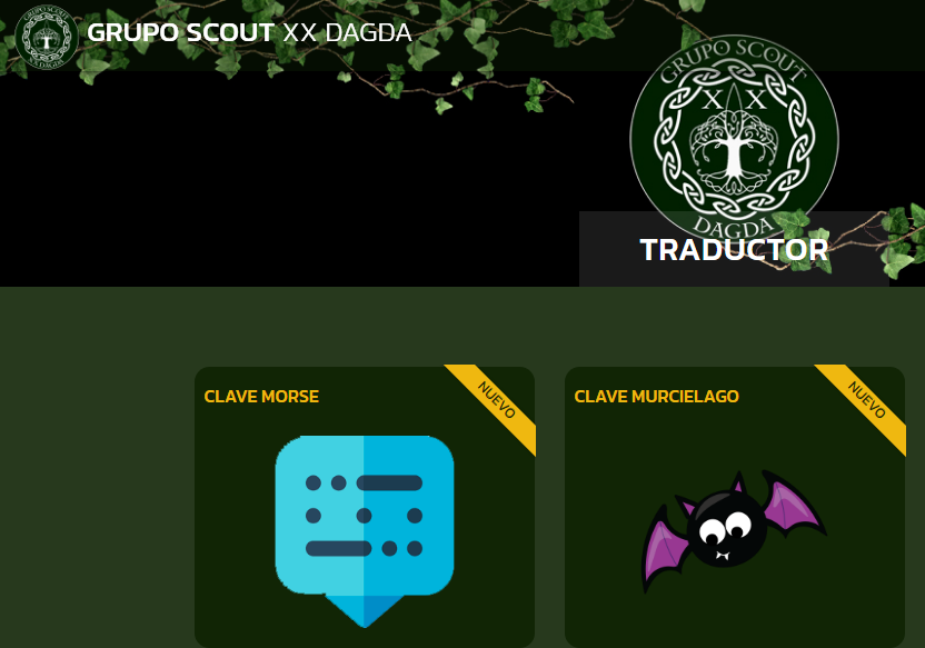 Traductor Scout en nuestra web